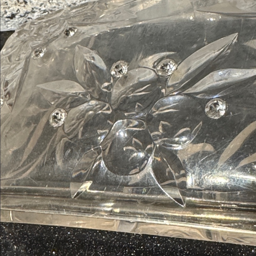 50s Elegant Lucite Clear Clutch Bag - Picture 4 of 13